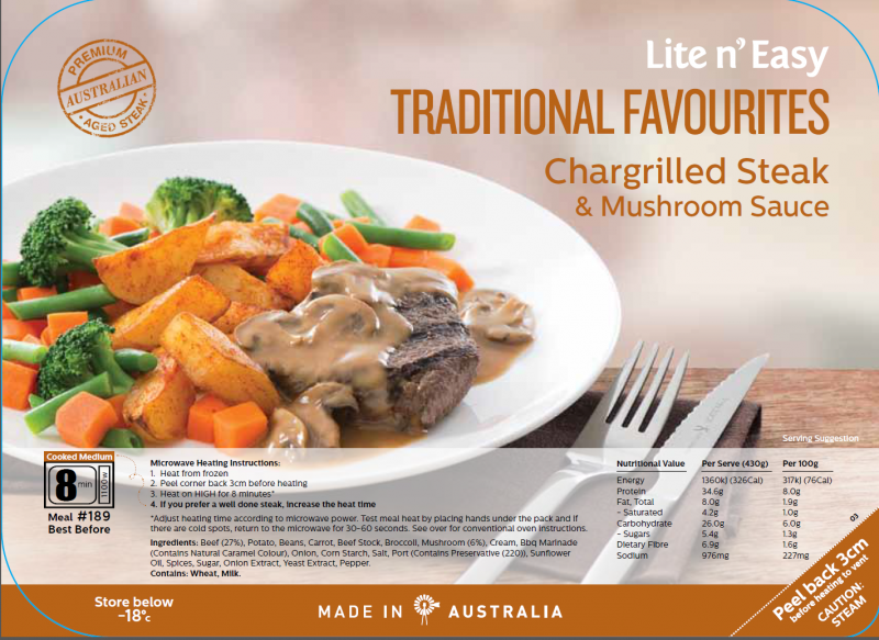 Lite n Easy mushroom sauce